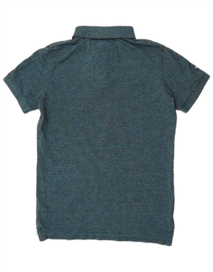 Camisa polo masculina Superdry poliéster manchado verde médio