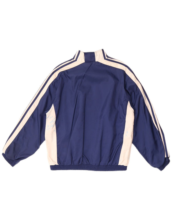 Jaqueta Adidas Meninos Treino Top 14-15 Anos Grande Azul Marinho Colorblock