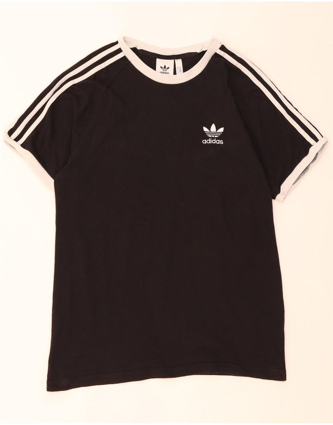 ADIDAS Mens T-Shirt Top Medium Black Cotton Vintage Adidas and Second-Hand Adidas from Messina Hembry 