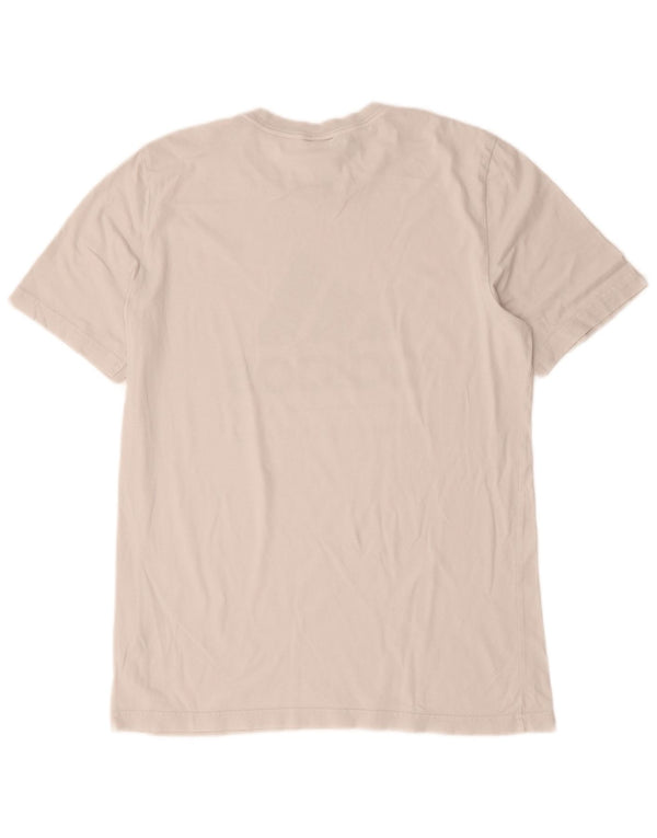 Adidas Mens Graphic T-Shirt Top Médio Algodão Branco