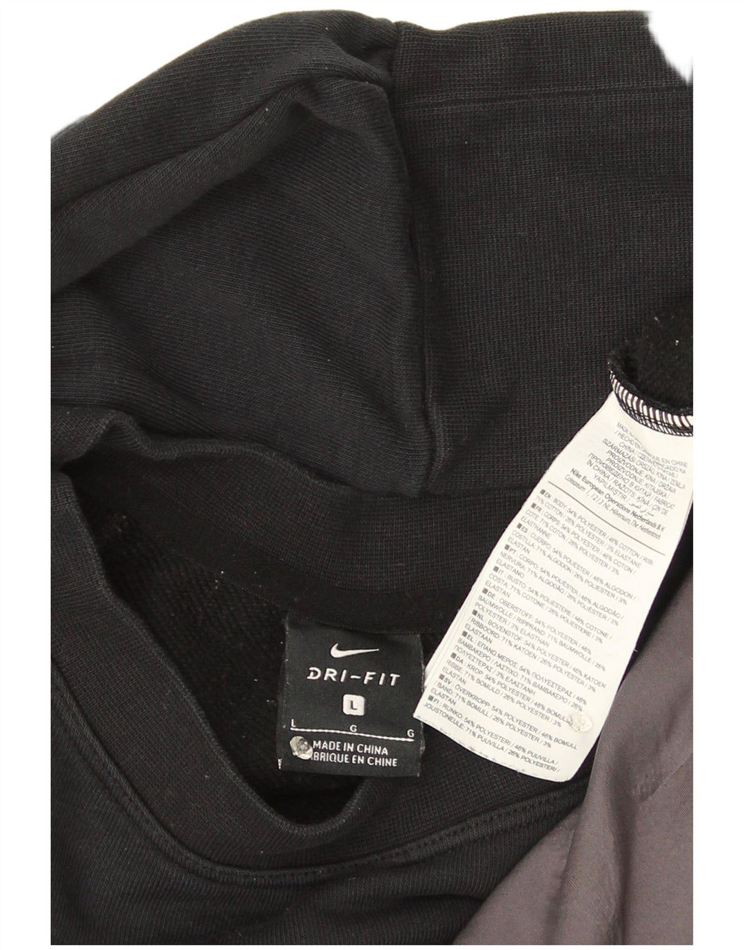 Moletom Nike Dri Fit Crop Oversized Jumper UK 16 Grande Preto