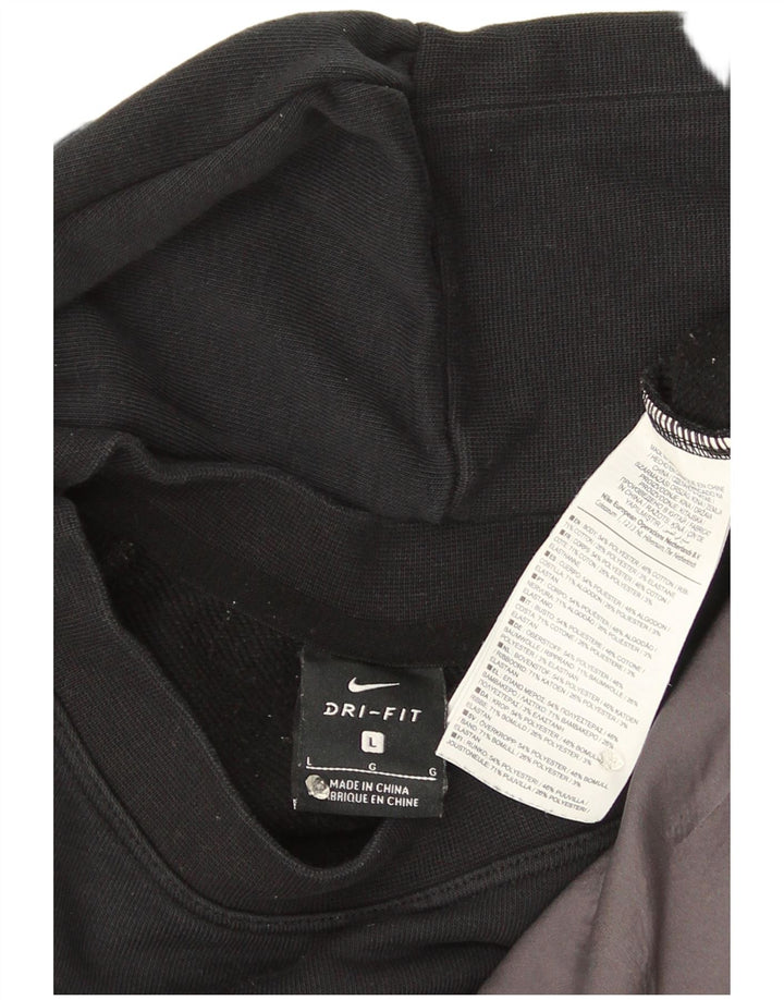 Moletom Nike Dri Fit Crop Oversized Jumper UK 16 Grande Preto