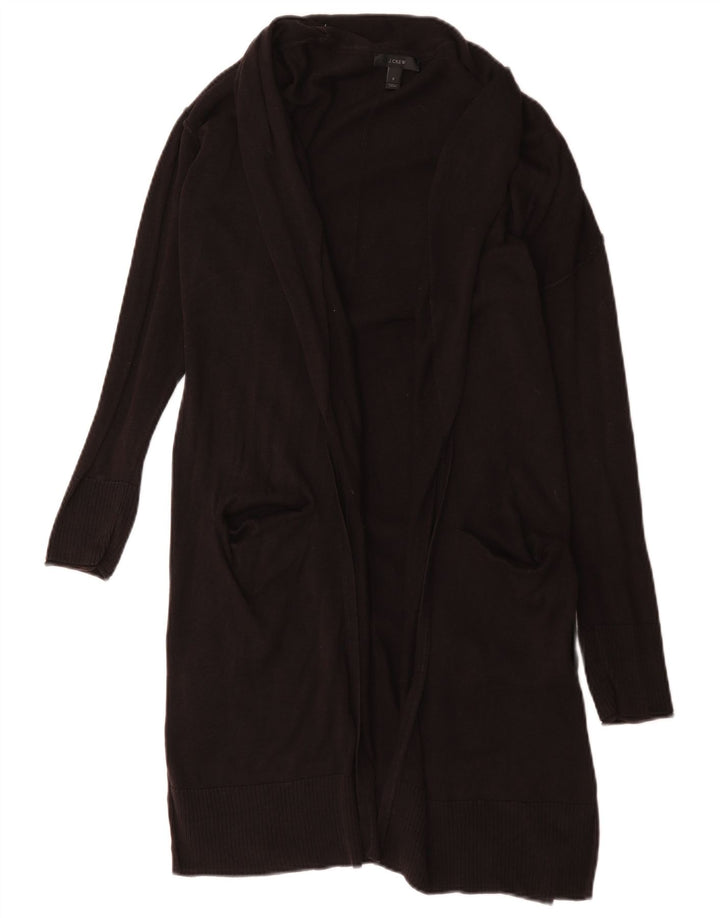 Suéter cardigã feminino J. Crew Longline oversized Reino Unido 10 pequeno preto