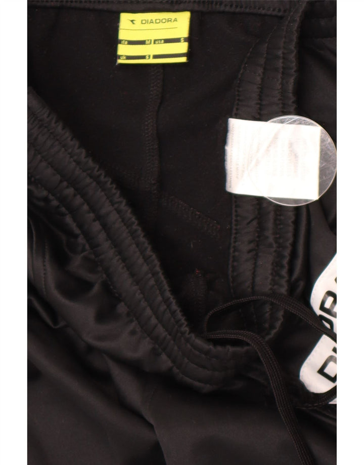 Diadora Mens Graphic Tracksuit Calças Pequenas Poliéster Preto