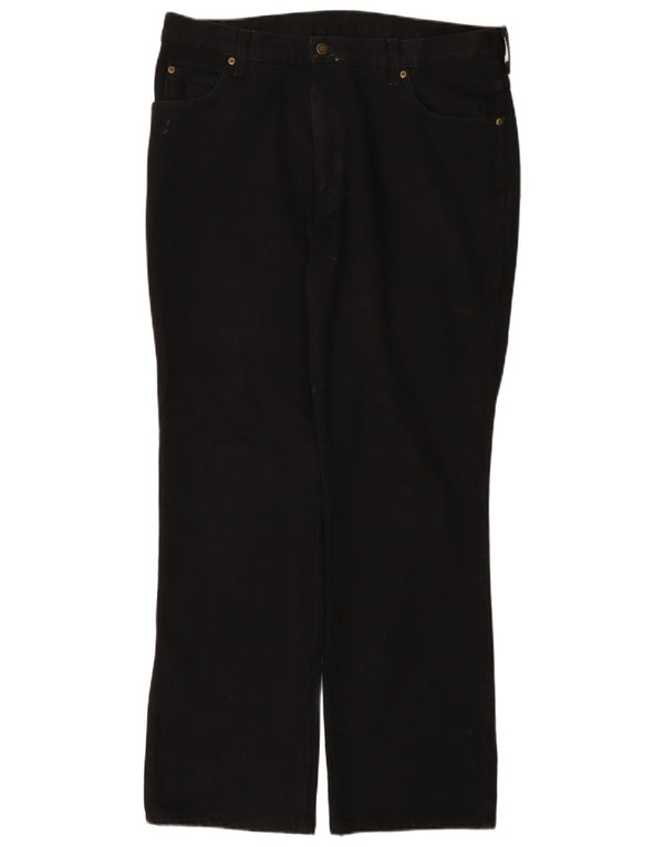 Wrangler Masculino Regular Straight Jeans W38 L32 Algodão Preto