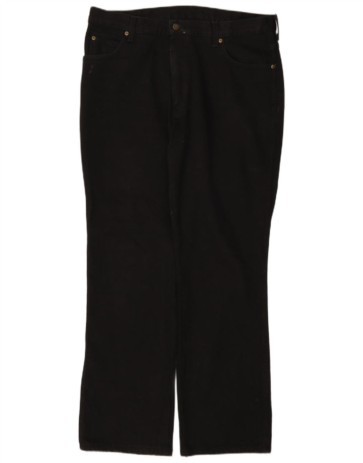 Wrangler Masculino Regular Straight Jeans W38 L32 Algodão Preto