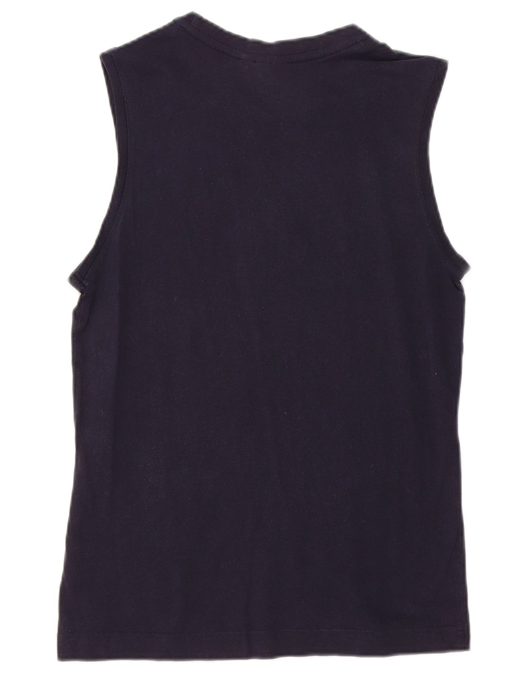 PUMA Mens Graphic Vest Top Pequeno Algodão Azul Marinho