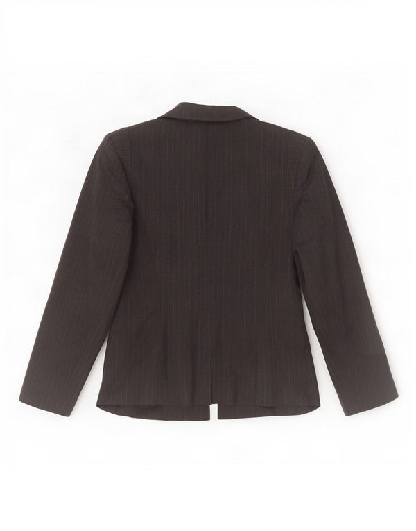 Fase Oito Jaqueta Blazer Masculina com 1 Botão Reino Unido 12 Riscas Cinza Médio
