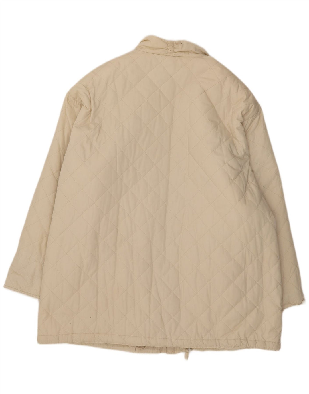 Jaqueta acolchoada feminina vintage IT 54 2XL bege