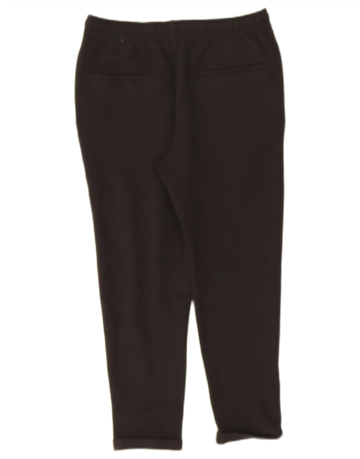 ZARA Calça feminina justa cortada média W28 L23 preta