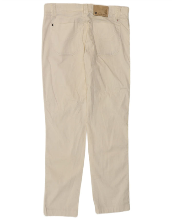 JECKERSON Masculino Slim Calça Casual W36 L31 Algodão Branco