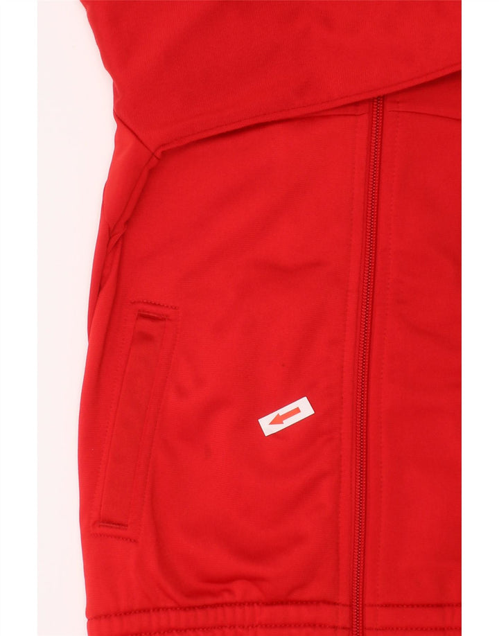 ADIDAS Casaco de treino para meninas 5-6 anos vermelho poliéster