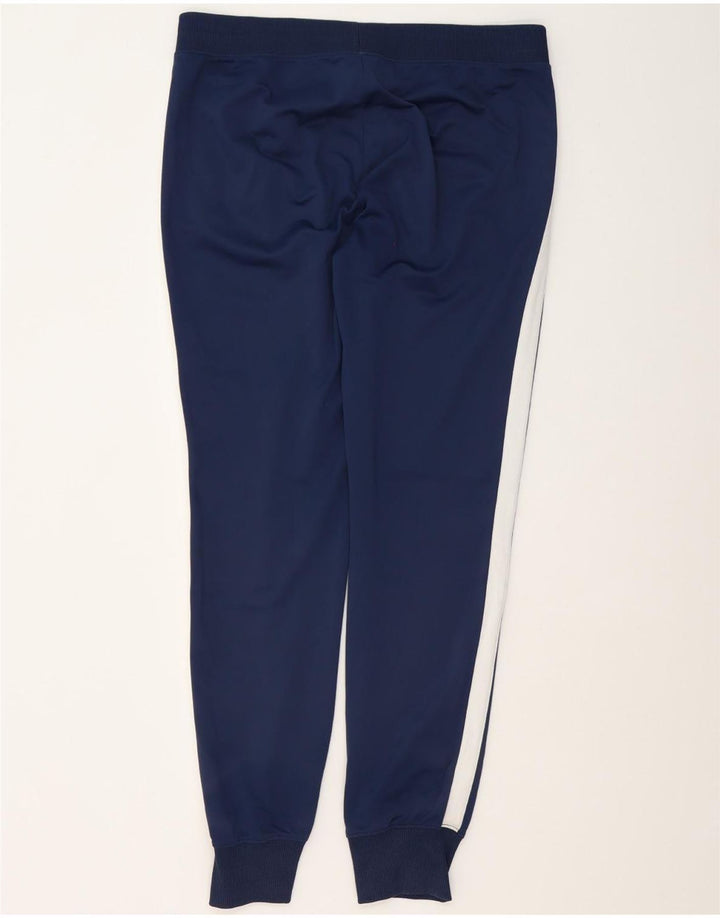 Calça de treino masculina Nike Joggers grande azul marinho colorblock poliéster