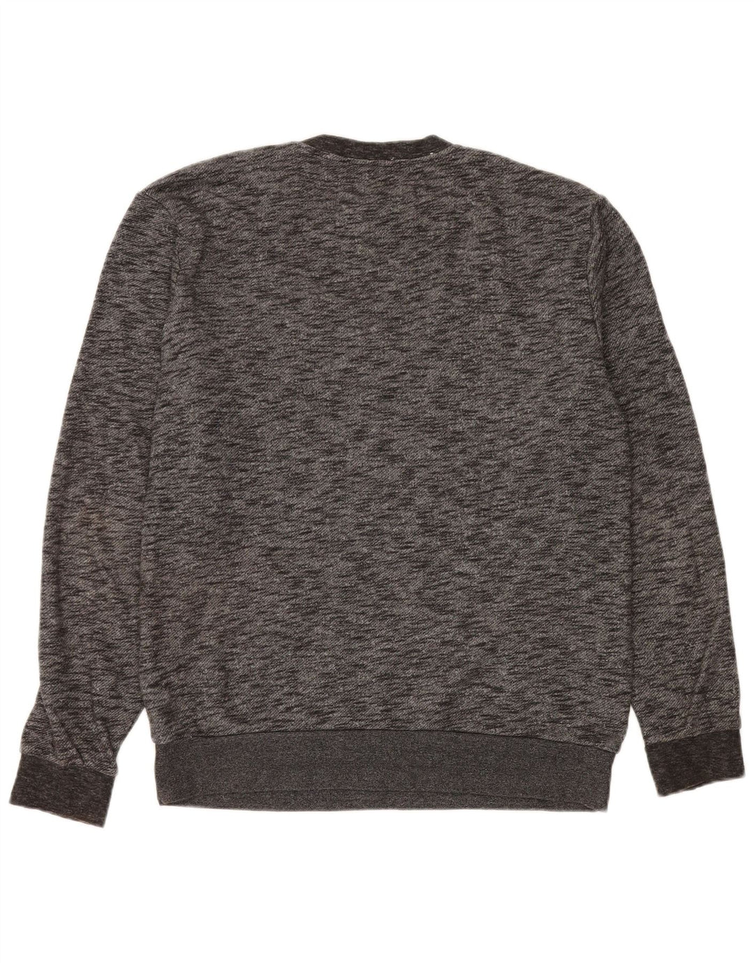 Quiksilver moletom masculino jumper grande algodão manchado cinza