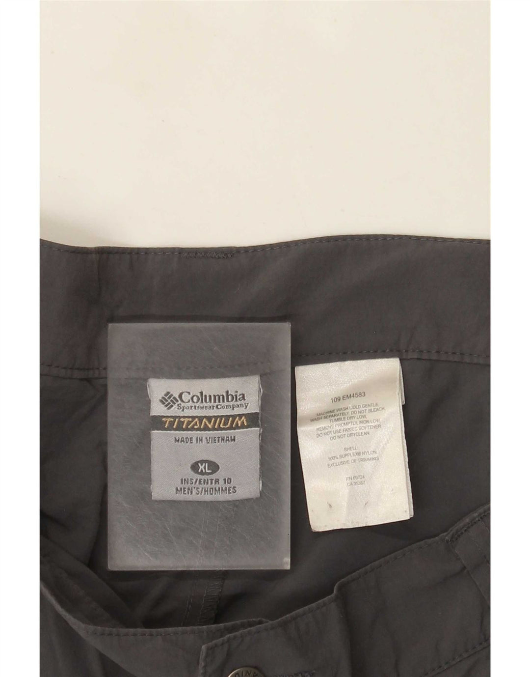 Shorts Columbia Masculino Titanium Cargo XL W40 Cinza Nylon