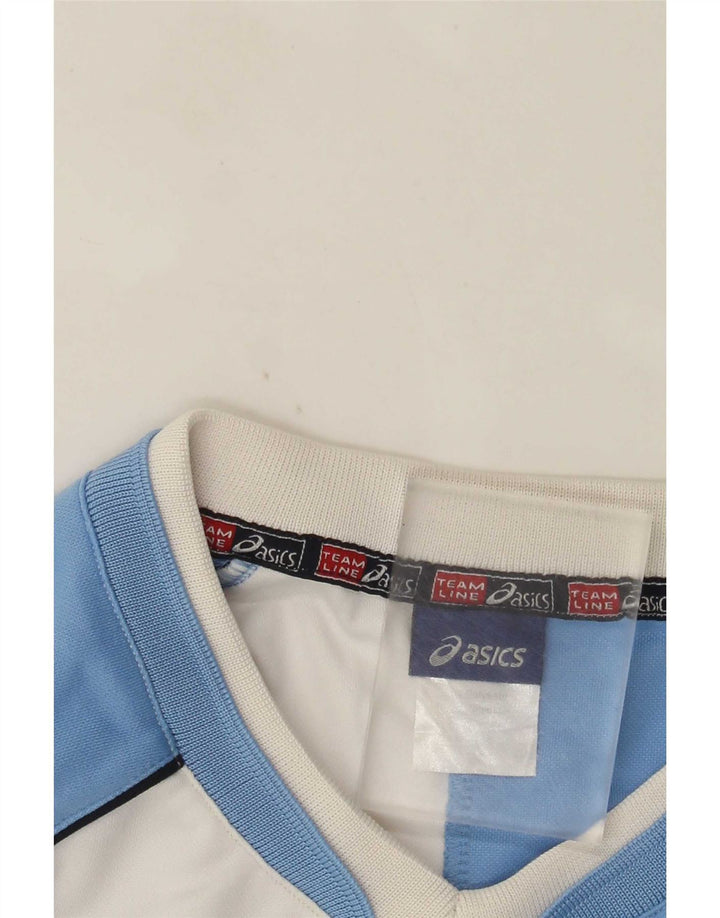 Camiseta Asics Masculina Graphic Top Médio Branco Colourblock Poliéster