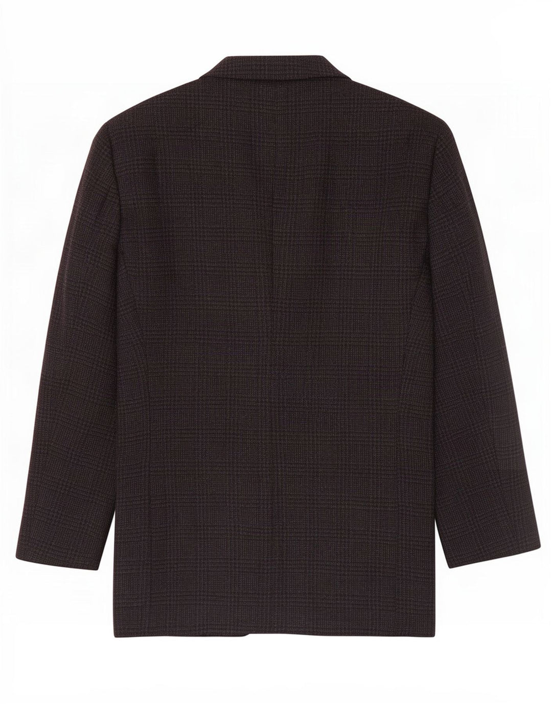 Jaqueta blazer masculina Armani Collezioni com 2 botões Reino Unido 38 Houndstooth cinza médio