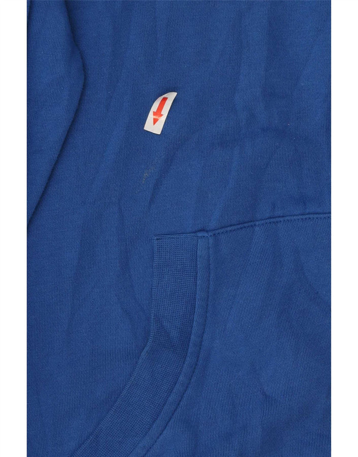 Asics Mens Graphic Hoodie Jumper Médio Azul Algodão