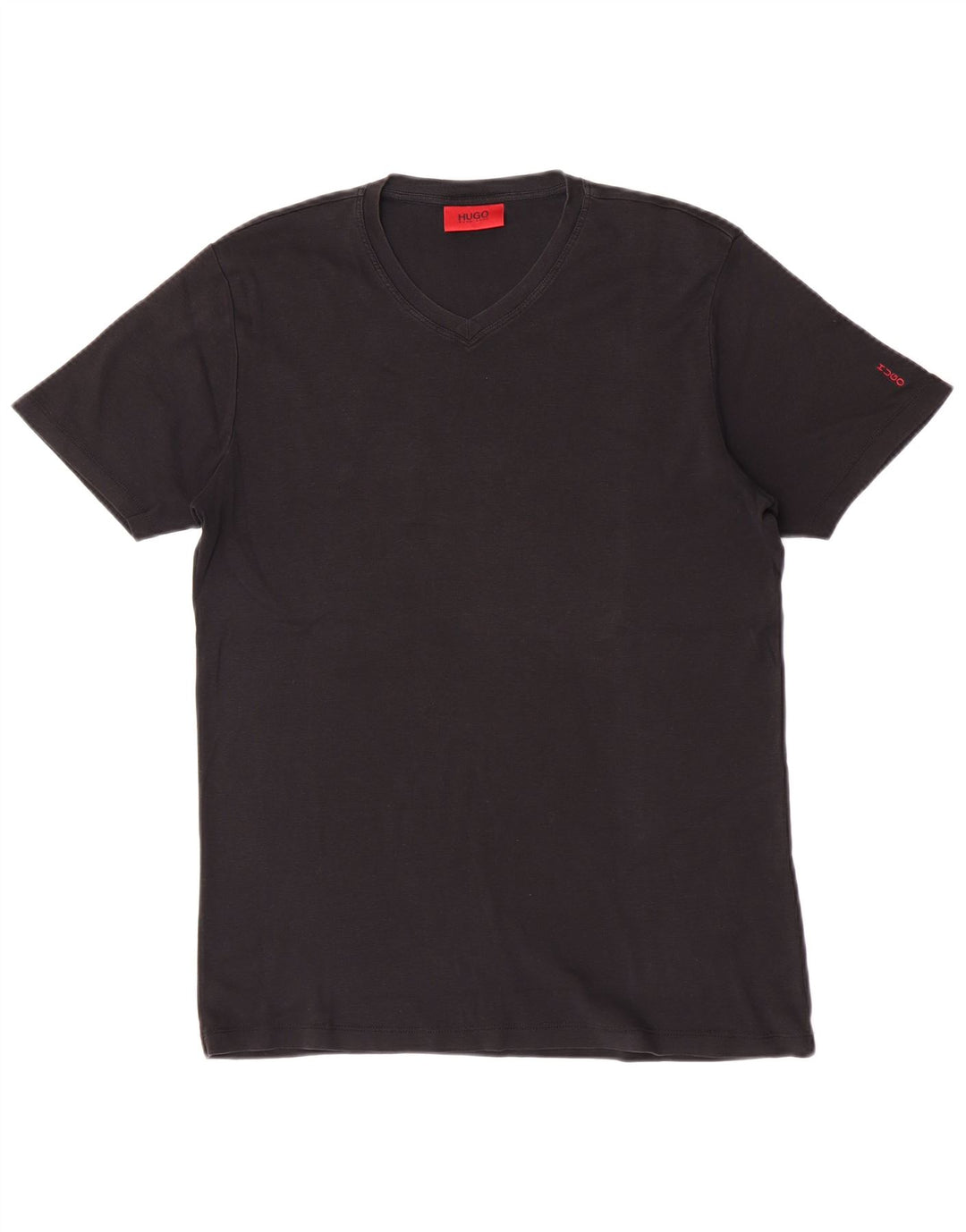 Camiseta masculina Hugo Boss grande algodão preto