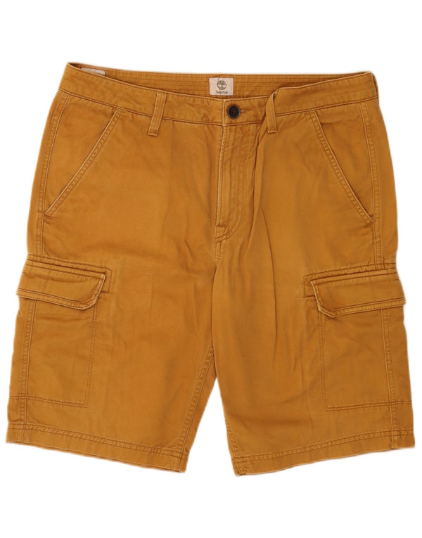 Timberland Mens Regular Cargo Shorts W34 Grande Algodão Marrom