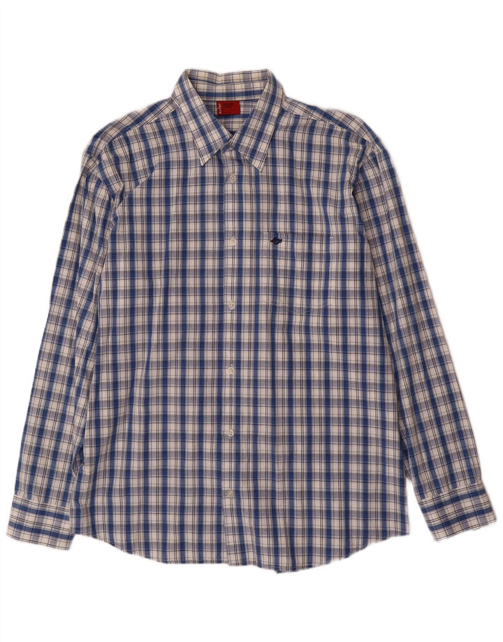 Camisa masculina Levi's grande xadrez azul