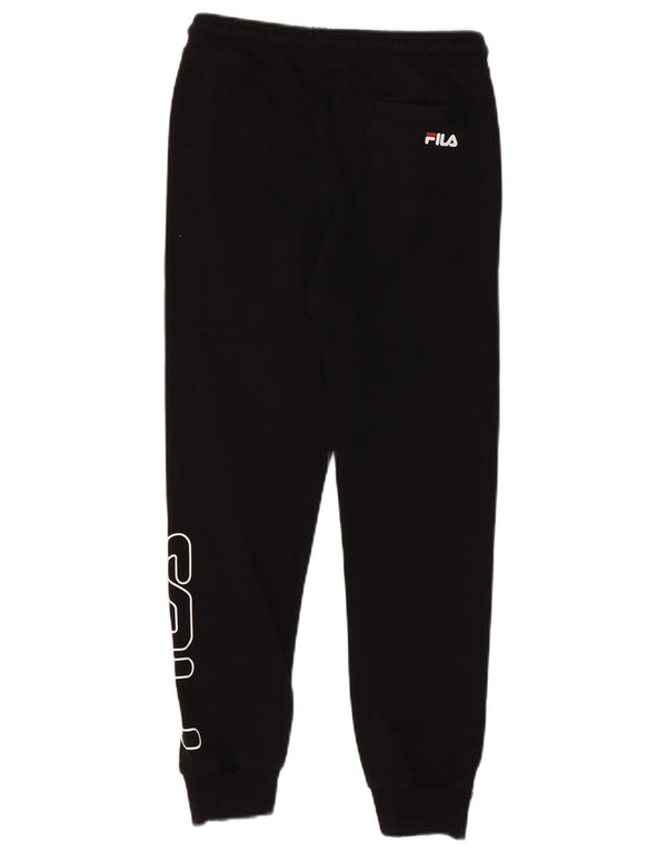 FILA Meninos Calças de Treino Gráfico Joggers 11-12 Anos Preto