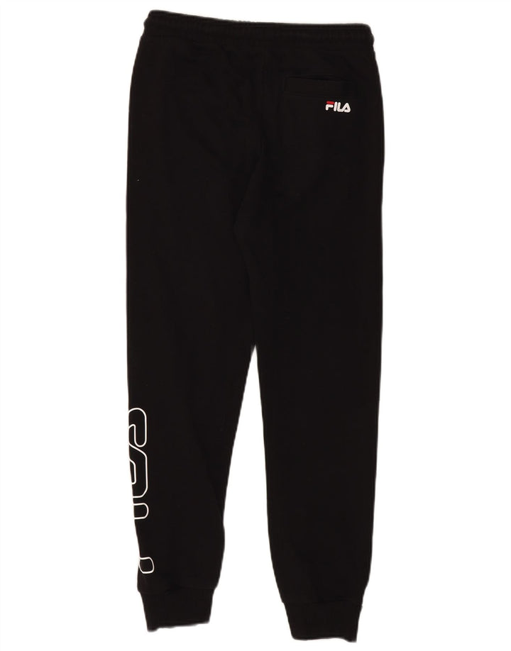 FILA Meninos Calças de Treino Gráfico Joggers 11-12 Anos Preto