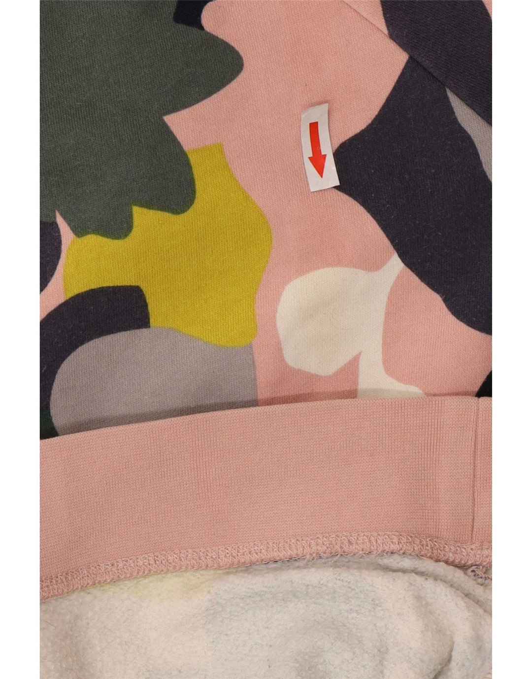 Suéter feminino Boden de ajuste regular, moletom médio rosa floral algodão