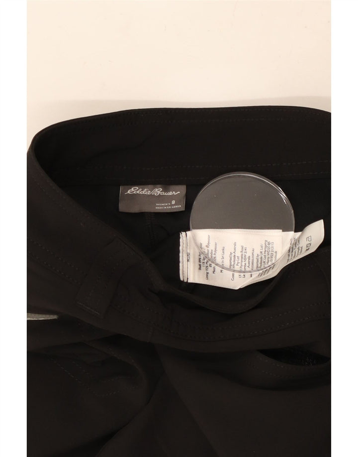 Minissaia feminina EDDIE BAUER EUA 8 médio W30 poliéster preto