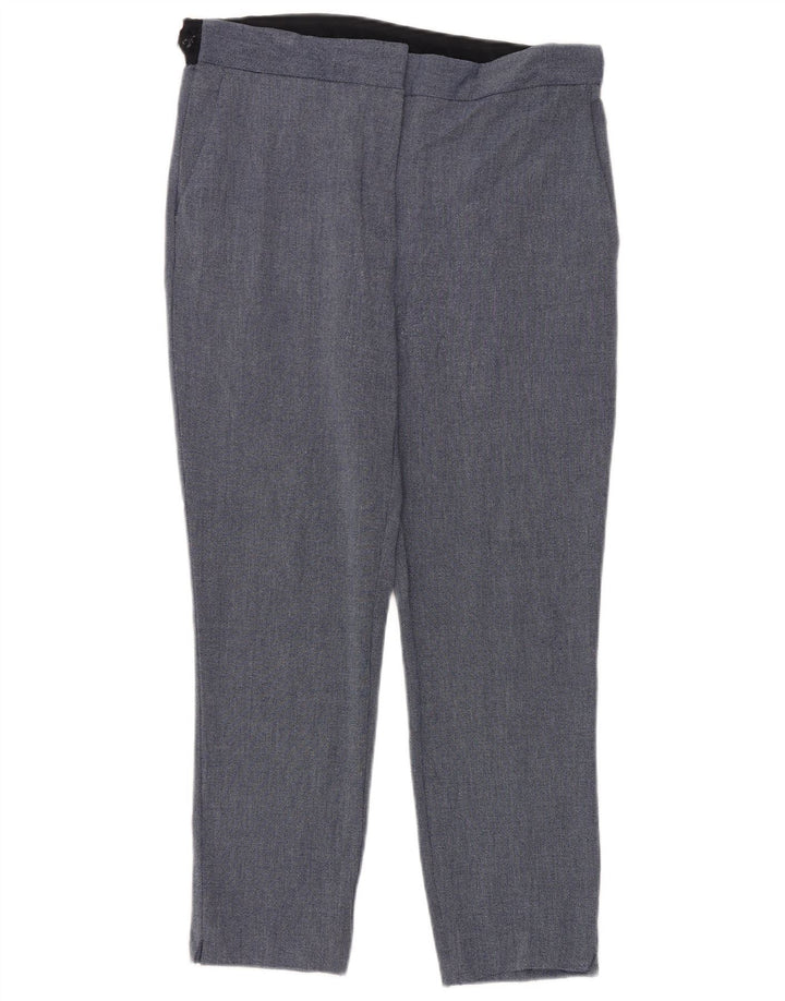 Calça feminina Marks & Spencer Slim Suit XL W32 L28 azul poliéster