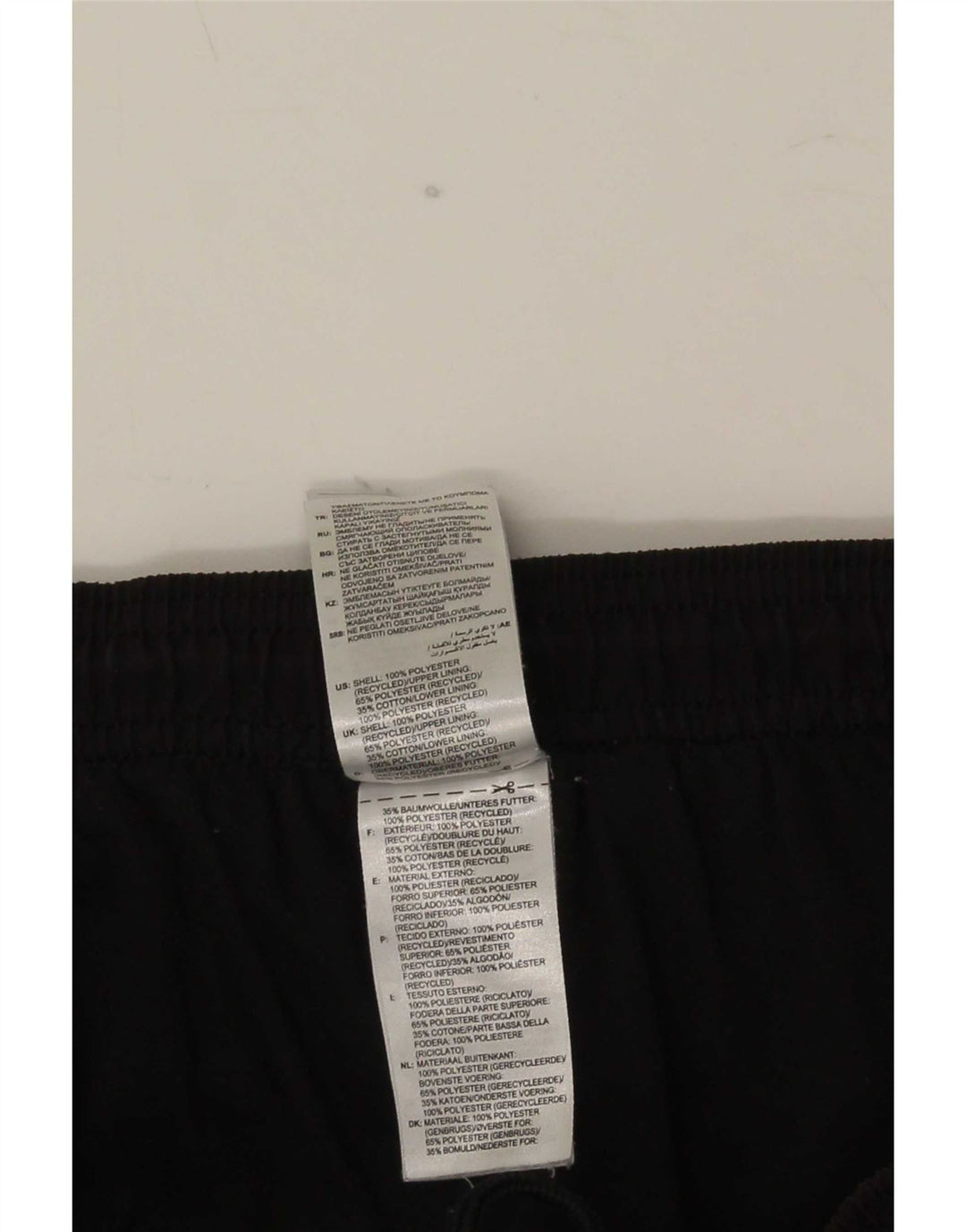 Calça de treino masculina Adidas grande poliéster preto