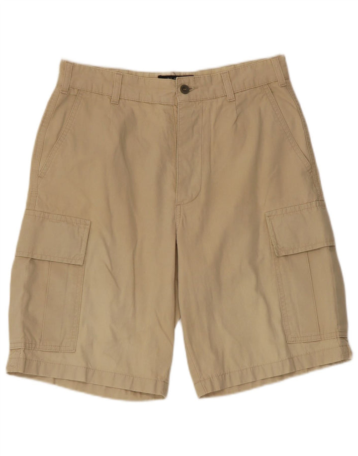 Shorts cargo masculino Mash IT 44 pequeno W30 algodão bege