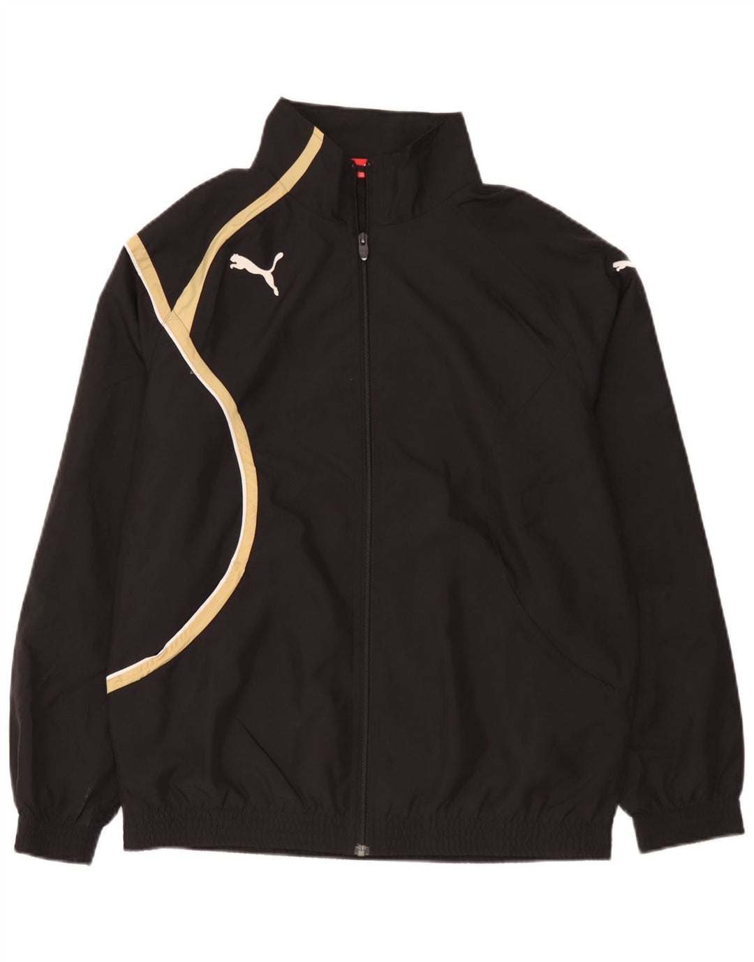 Puma Mens Treino Top Jacket Pequeno Poliéster Colorblock Preto