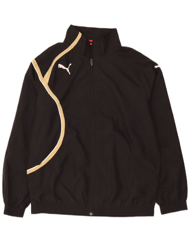 Puma Mens Treino Top Jacket Pequeno Poliéster Colorblock Preto