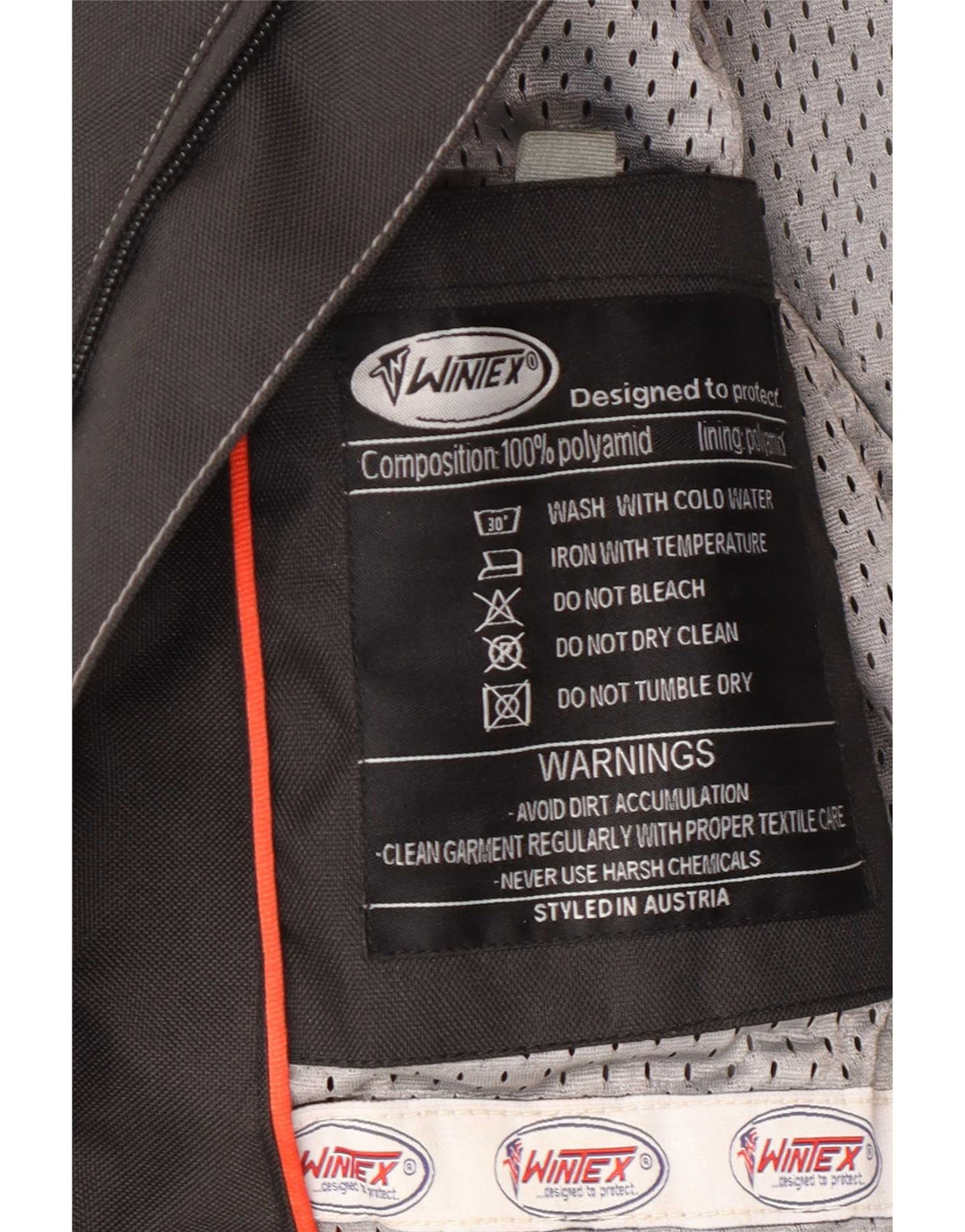 Jaqueta masculina Wintex Motorstyle Graphic Racer Reino Unido 38 bloco colorido preto médio