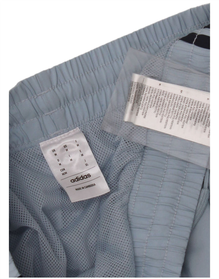 Shorts esportivos femininos ADIDAS UK 14 médio azul poliéster