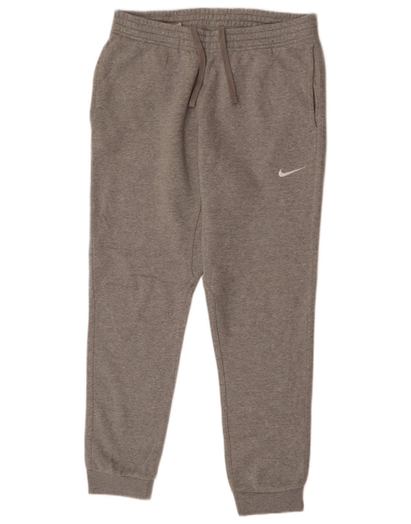 Calça de treino masculina Nike joggers grande algodão cinza
