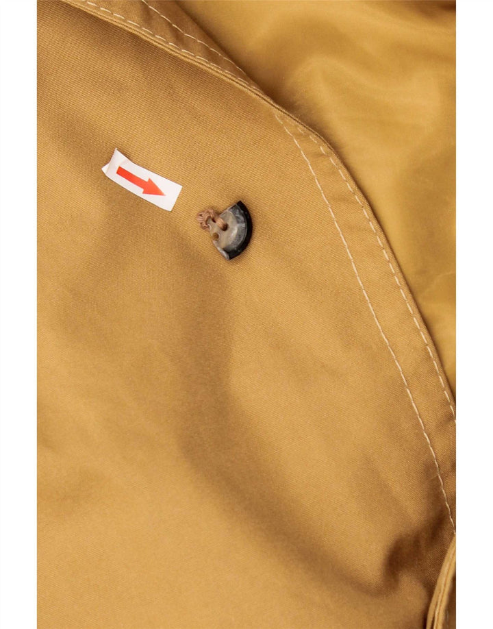 Sobretudo masculino vintage UK 40 grande algodão bege