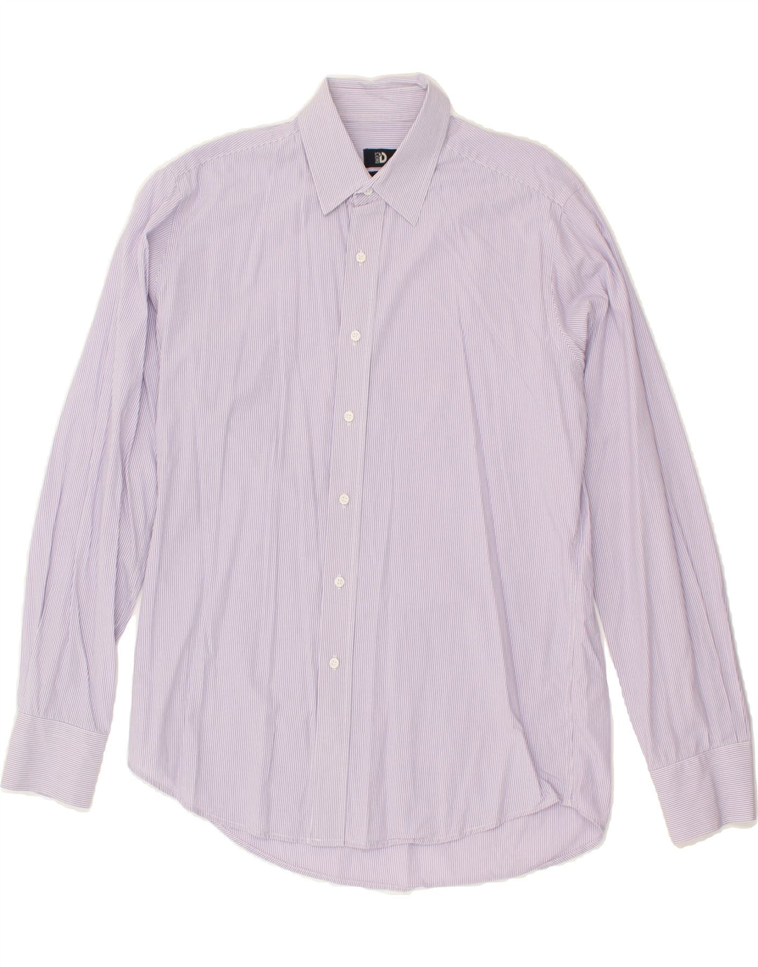 DACK'S Mens Slim Fit Shirt Large Purple Pinstripe Cotton | Vintage Dack's | Thrift | Second-Hand Dack's | Used Clothing | Messina Hembry 