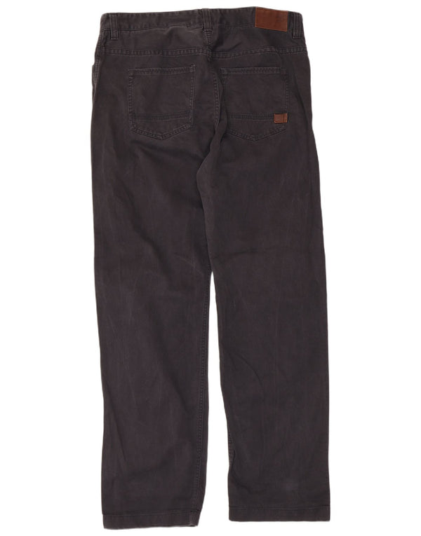 Timberland Mens Straight Casual Trousers W34 L33 Black Cotton