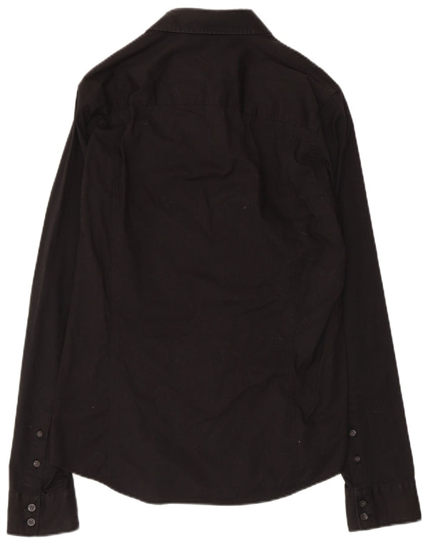 Camisa masculina Calvin Klein Jeans média preta