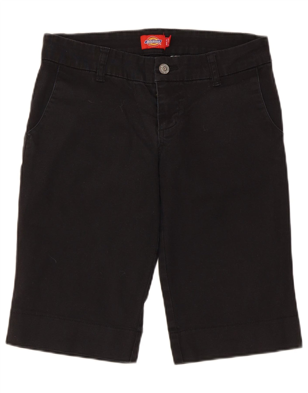 Shorts Chino feminino Dickies US 3 pequeno W28 algodão preto