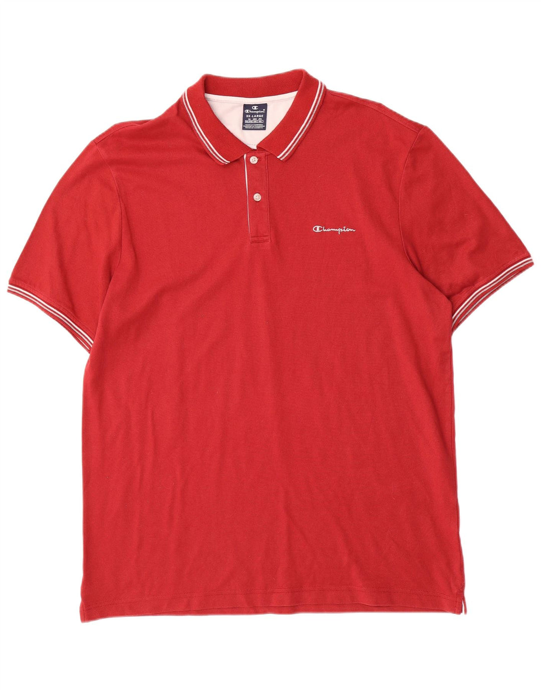Camisa polo masculina CHAMPION 3XL vermelha