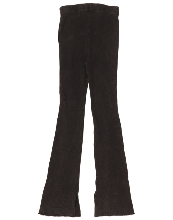Zara Womens Flare Leggings UK 8 Pequeno Algodão Cinza