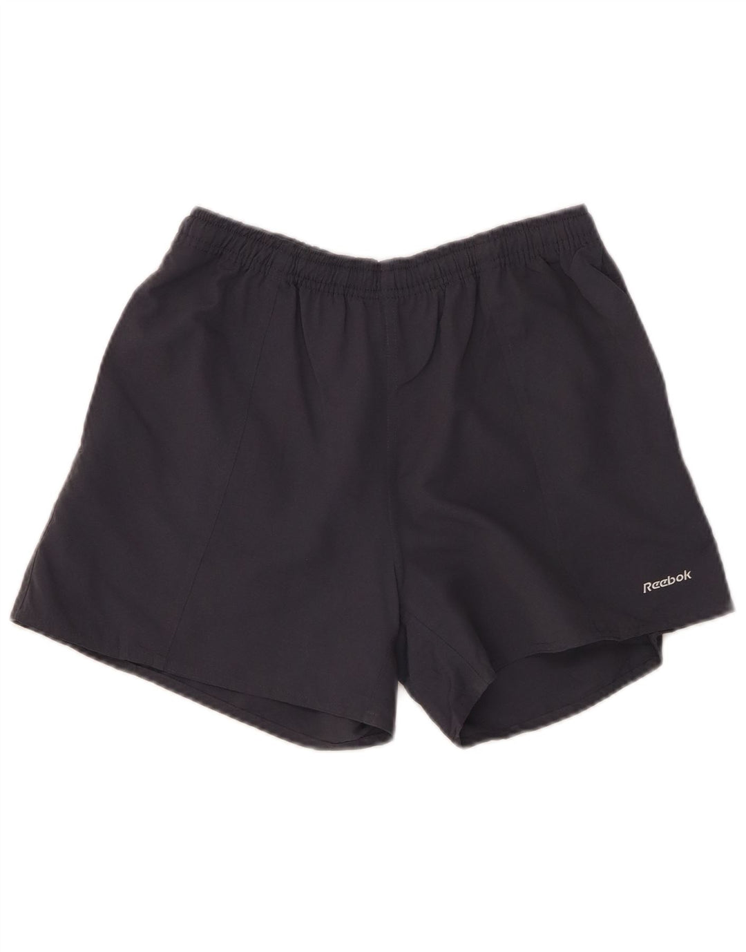 Shorts esportivos femininos REEBOK UK 8 poliéster cinza pequeno