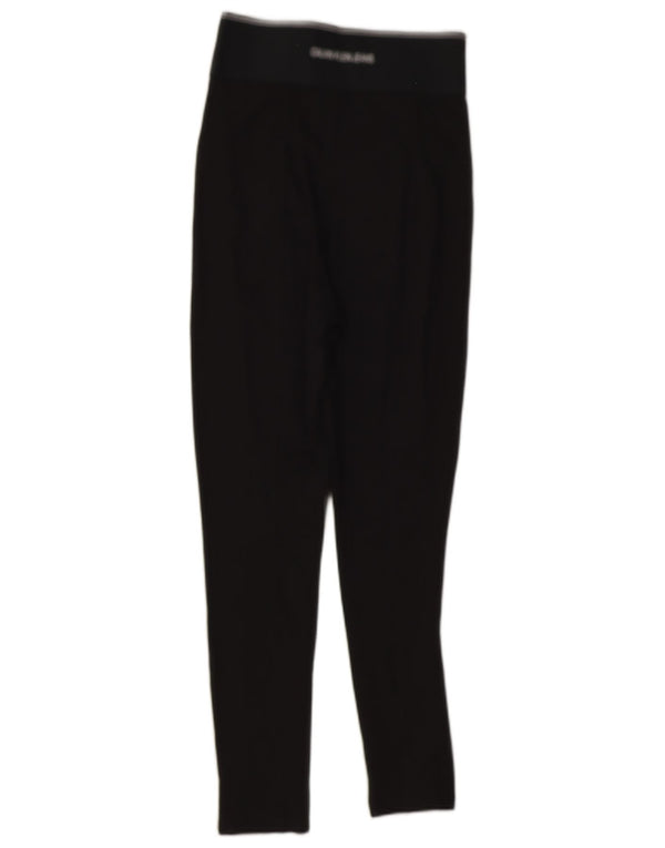 Leggings Calvin Klein Femininas Graphic UK 8 Pequenas Viscose Preta