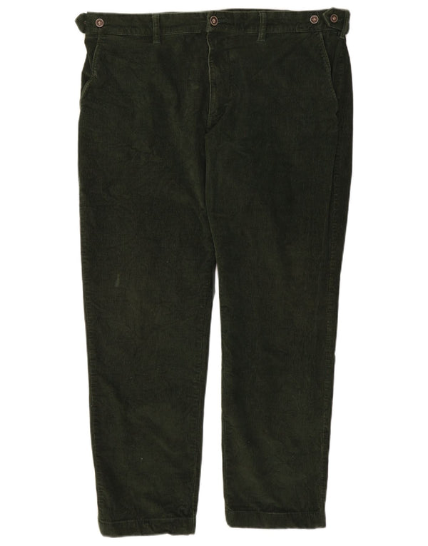 Calça masculina de veludo cotelê Harmont & Blaine IT 54 2XL W42 L29 verde