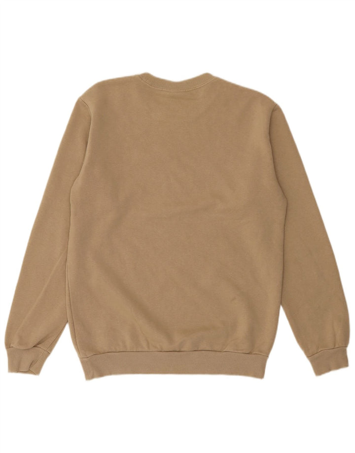 ADIDAS Mens Sweatshirt Jumper Pequeno Algodão Bege