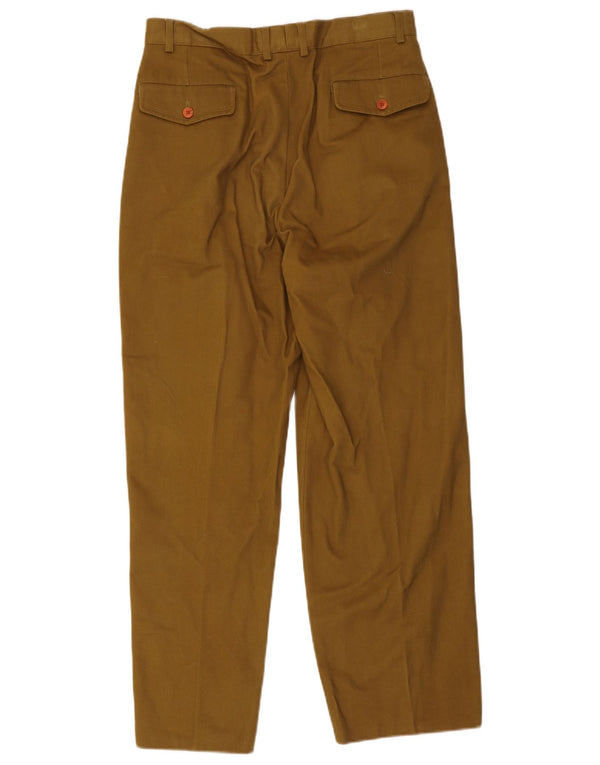 Calça masculina Solleone Pegged Suit IT 48 Médio W32 L30 Algodão Cáqui