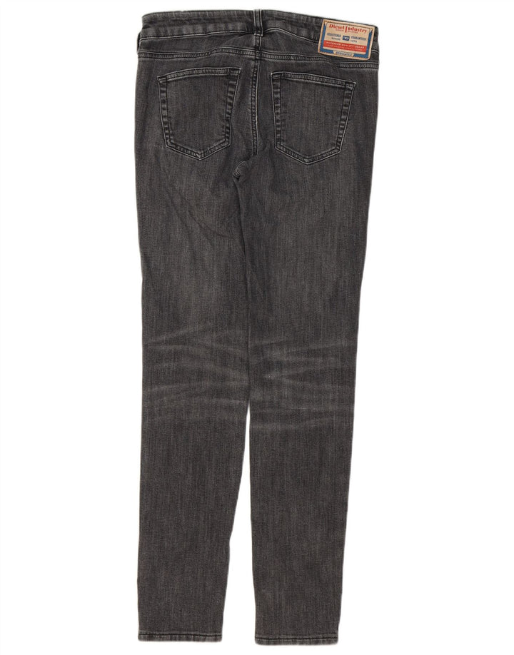Jeans skinny feminino DIESEL W26 L30 algodão cinza